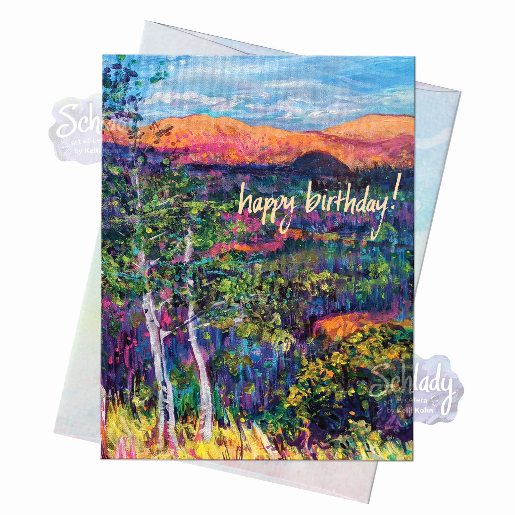 Happy Birthday Site - Mountain Card