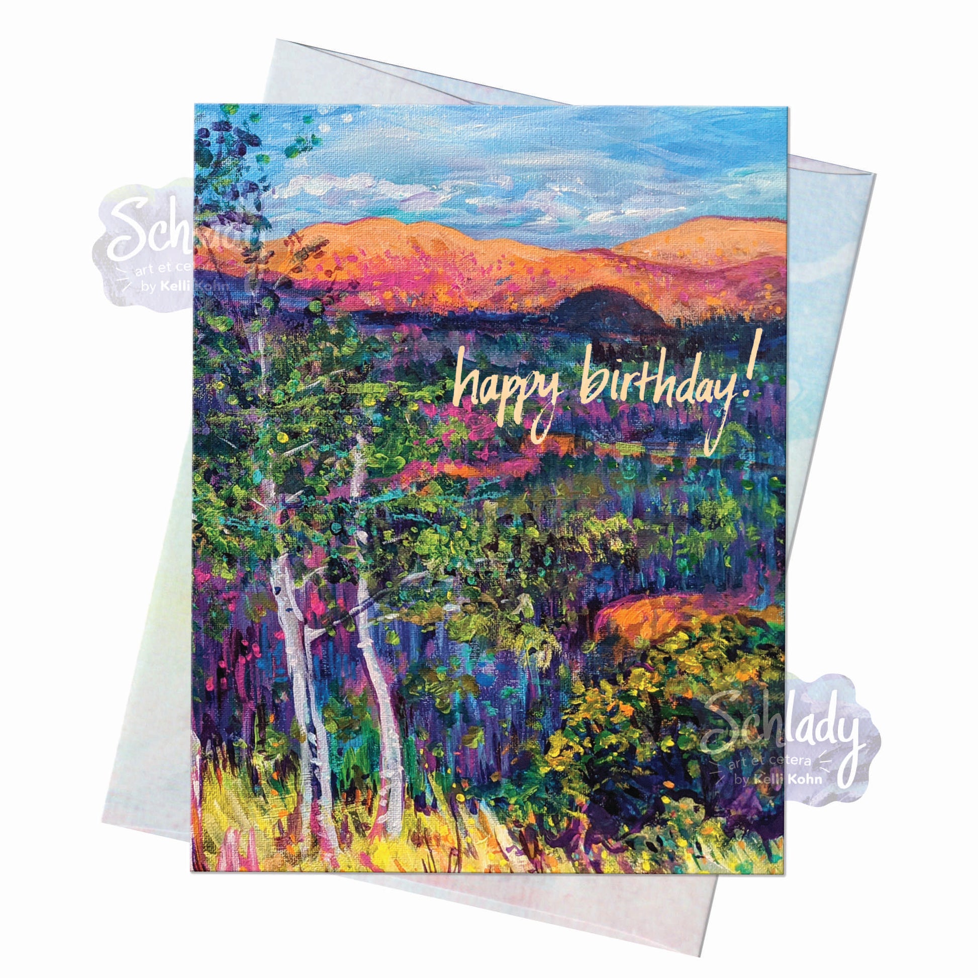 Happy Birthday Site - Mountain Card