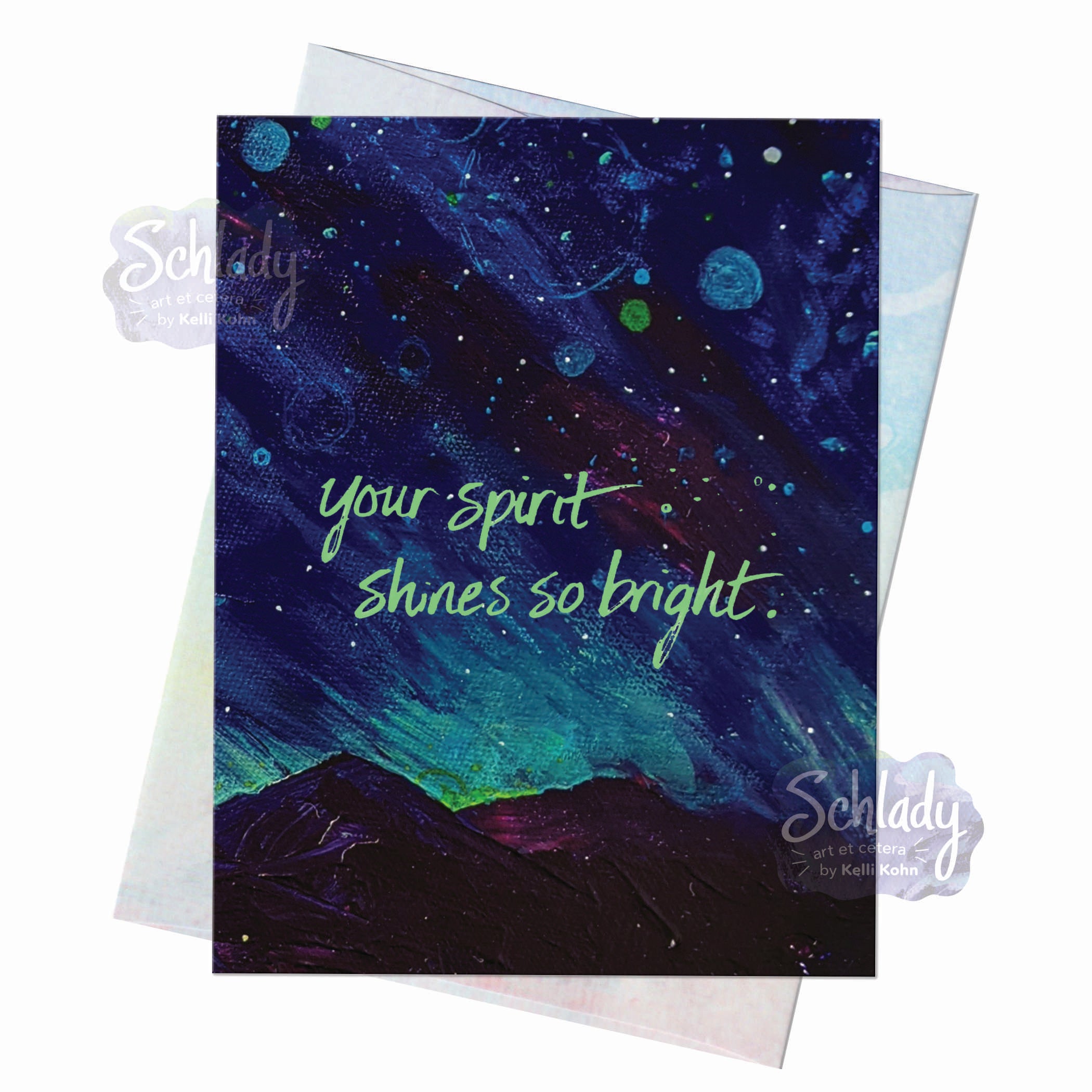 Your Spirit Shines So Bright - Many Occasion Mountain Card