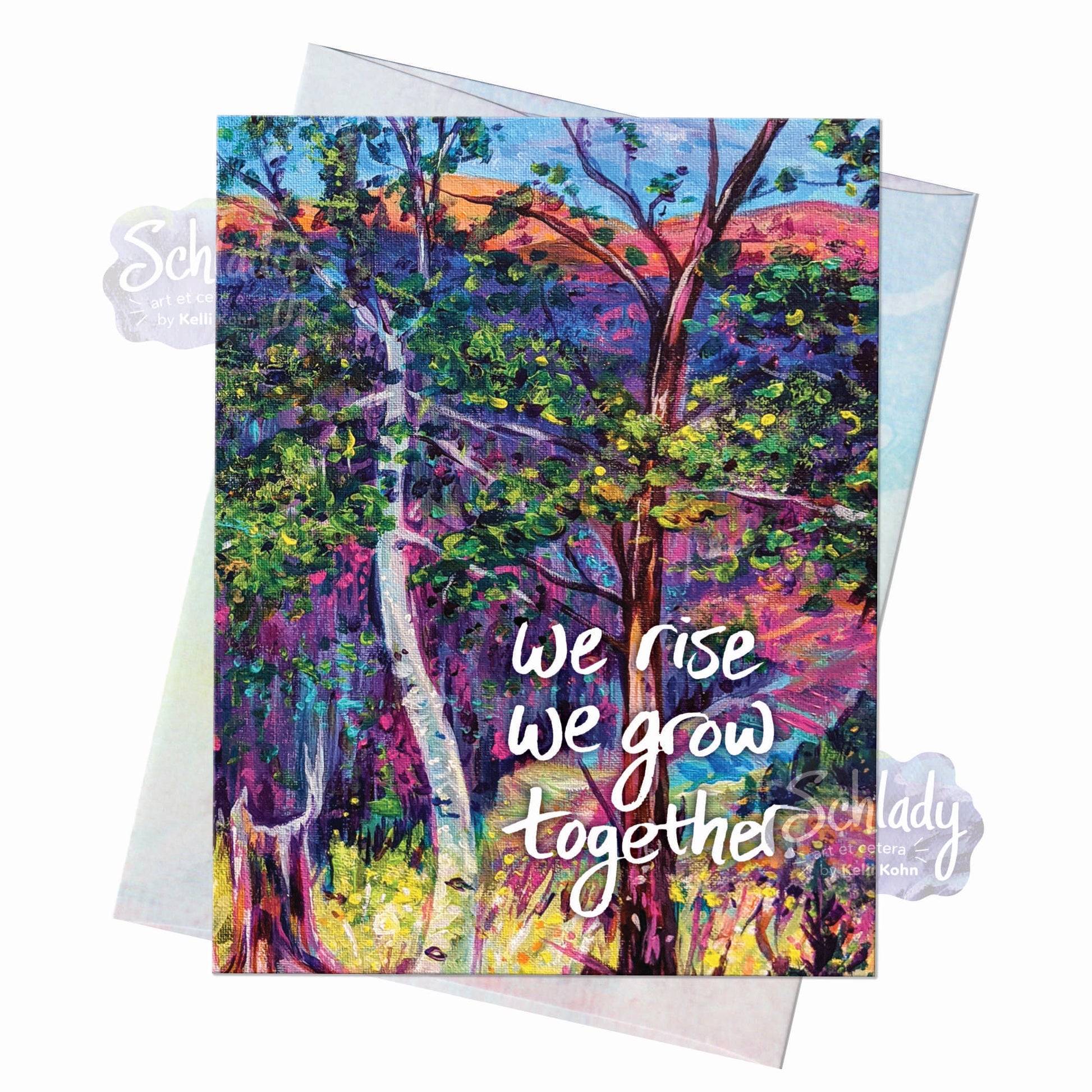 We Rise We Grow Together - Nature Friendship Card