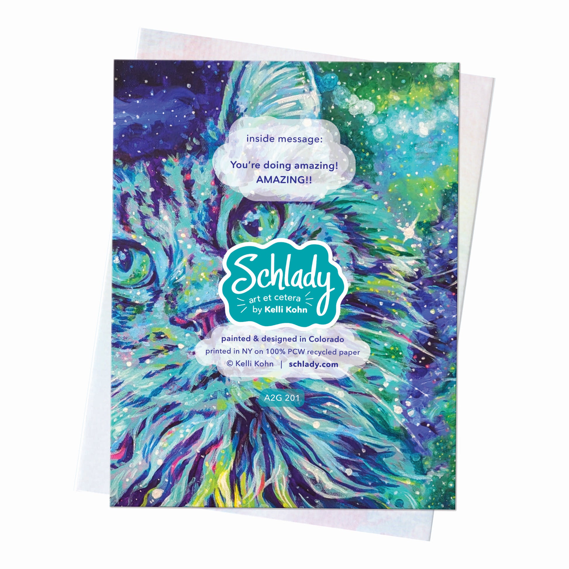 Wow I'm So Proud Of You - Cat Congrats Card