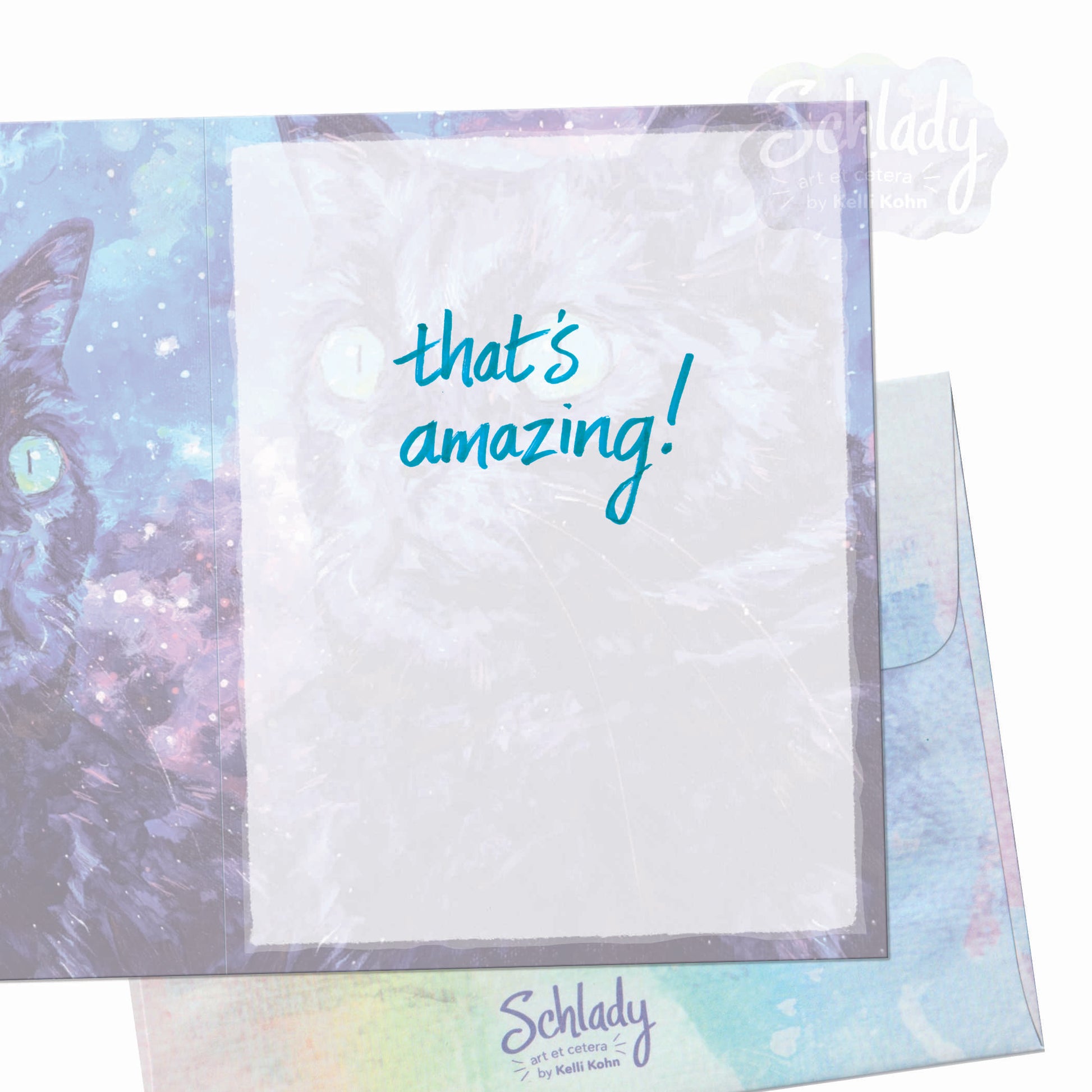 Whoa That's Amazing - Cat Congrats Card