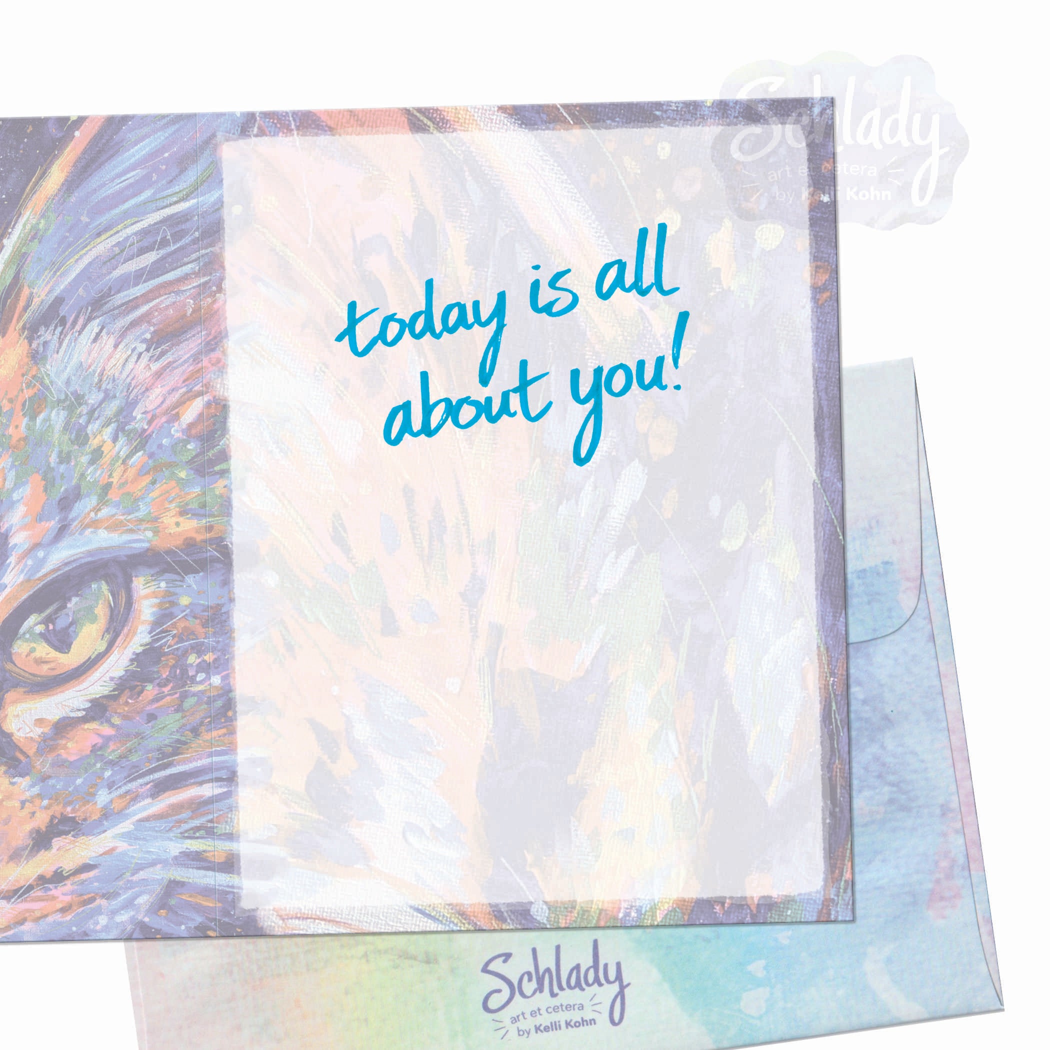 Celebrate All About You - Cat Celebration Card
