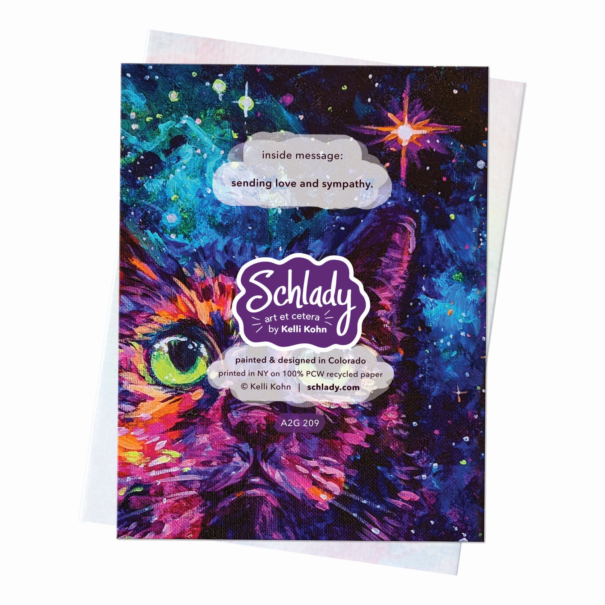 Sweet Memories - Cat Sympathy Card