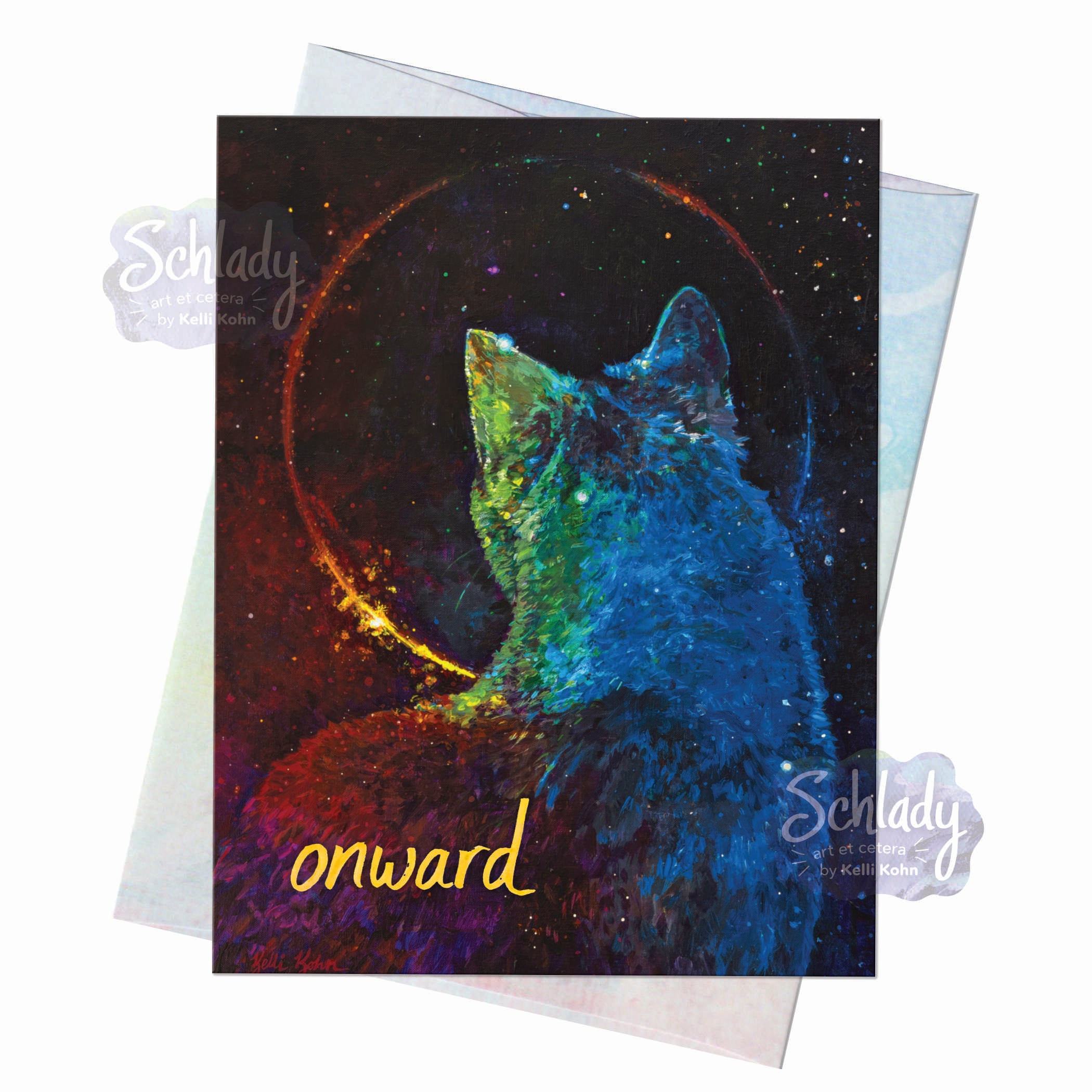 Onward - Cat Congrats Card