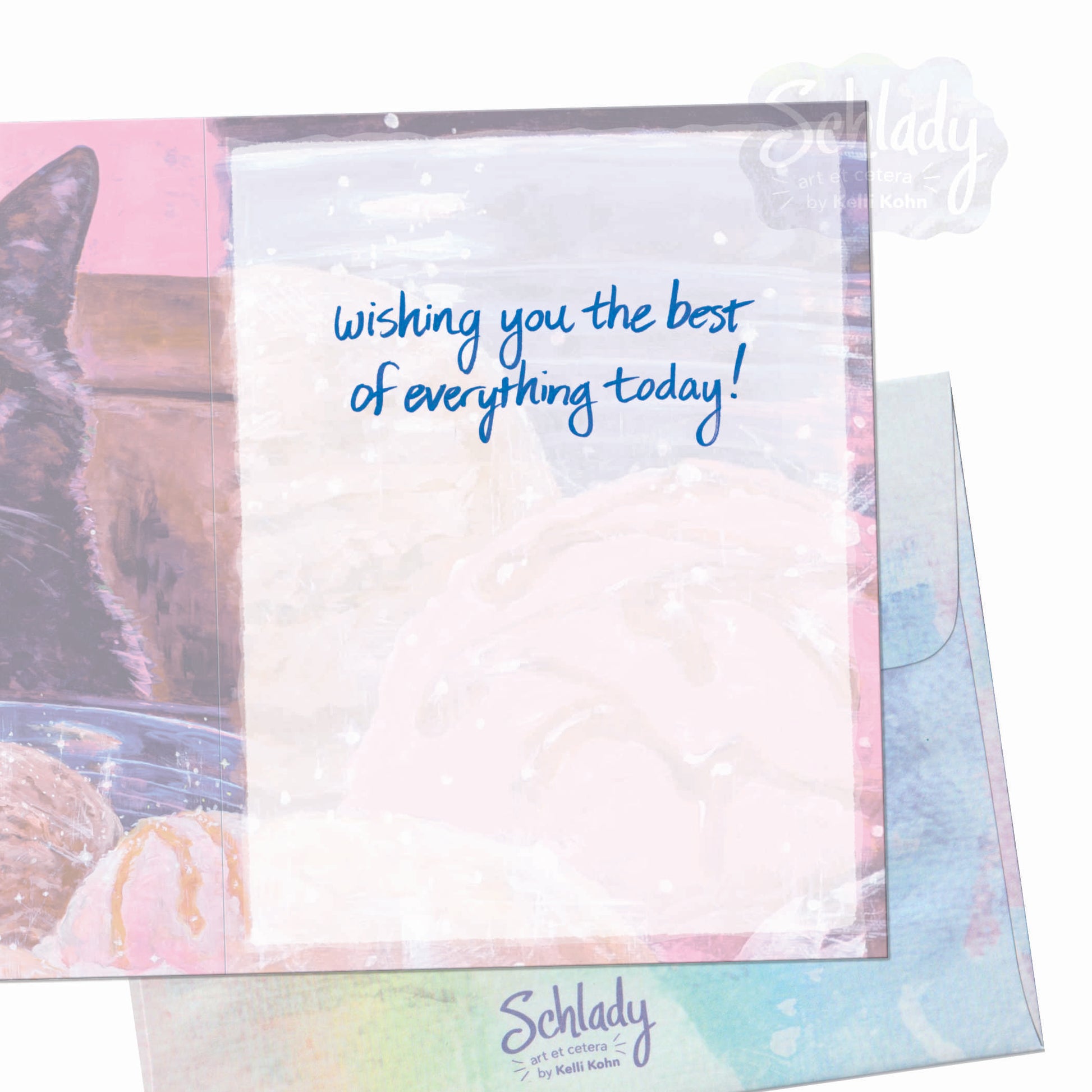 Enjoy the Best of Everything - Cat Celebration Card