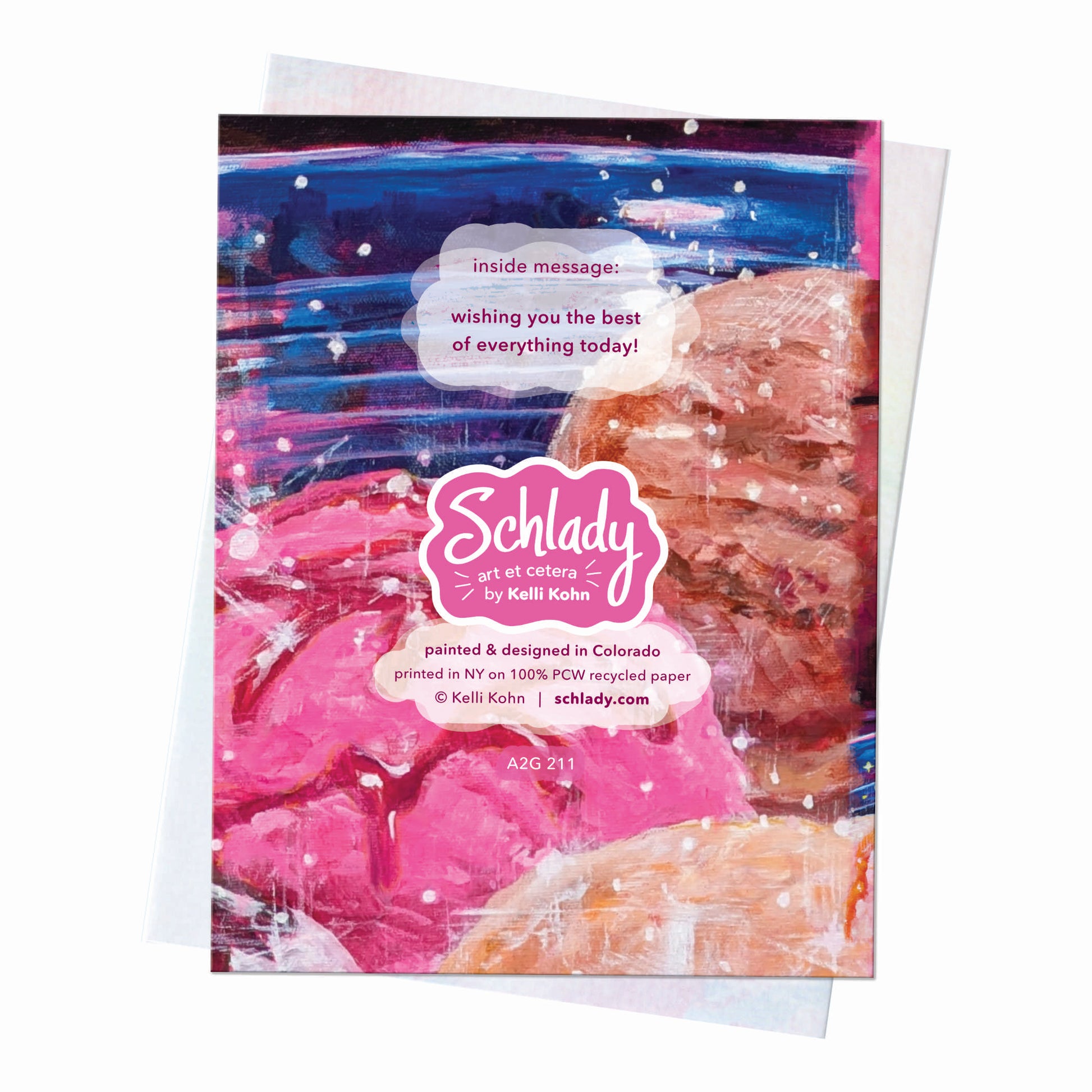 Enjoy the Best of Everything - Cat Celebration Card