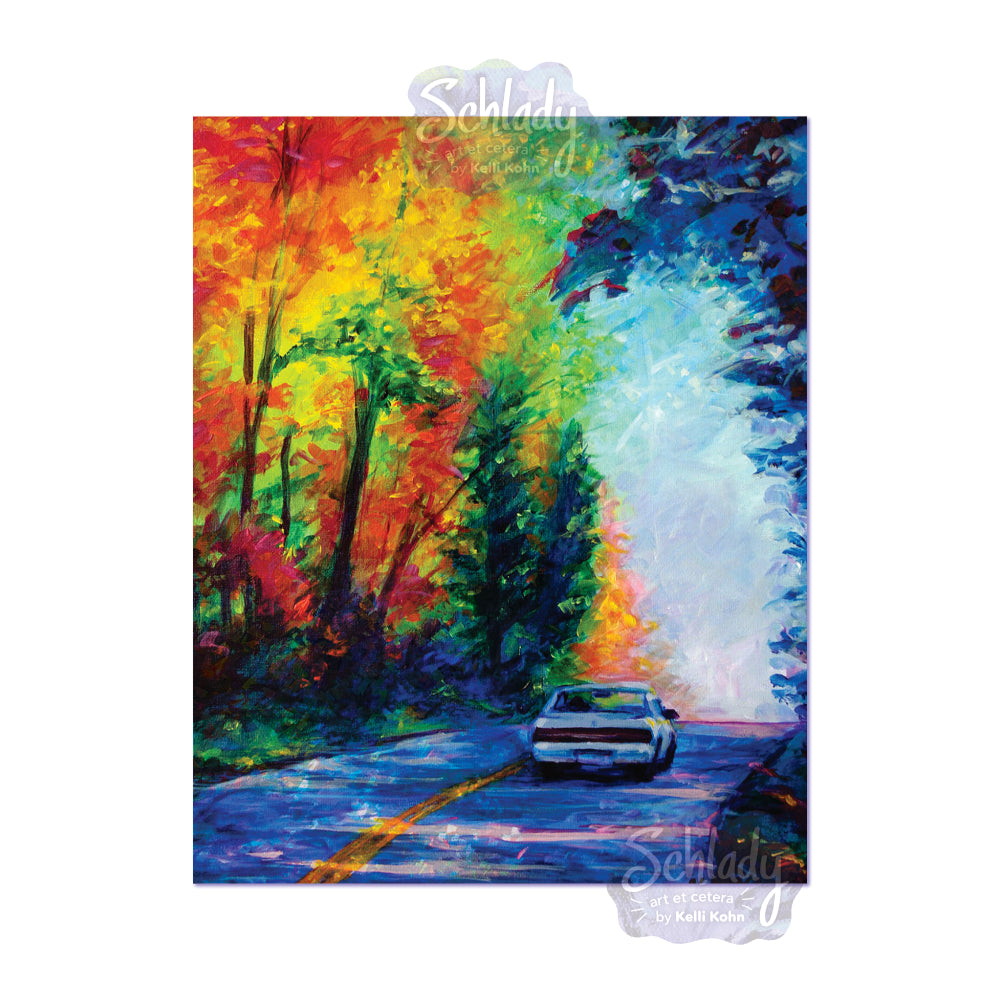 Autumn on Loches - 8x10 Art Print