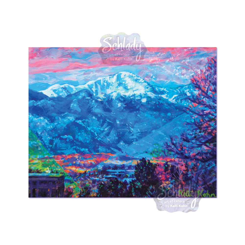 Colorful Peak - 8x10 Art Print