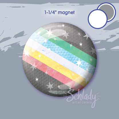 Starry Disability Pride Flag - Magnet