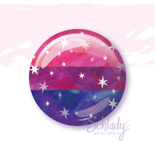 Starry Bi Pride Flag - Magnet