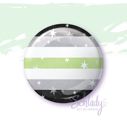 Starry Agender Pride Flag - Magnet