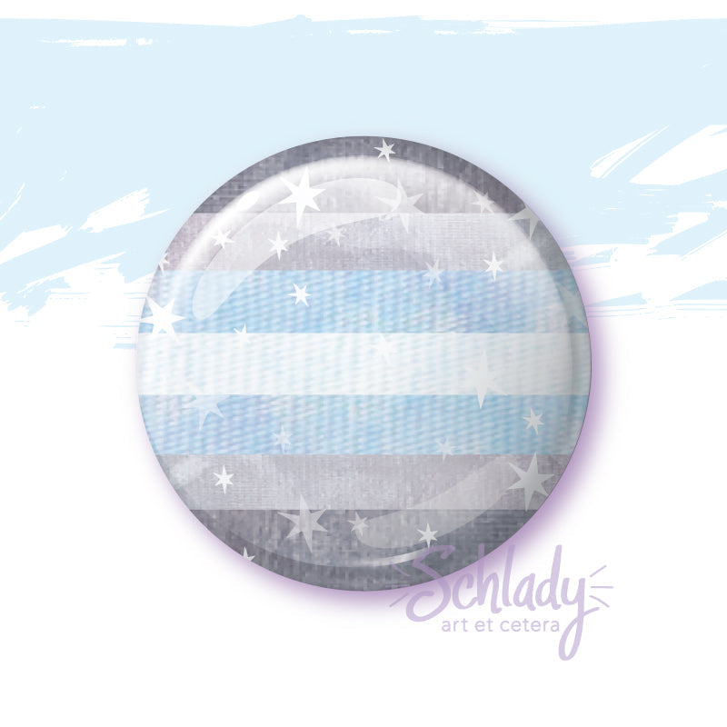 Starry Demiboy Pride Flag - Magnet