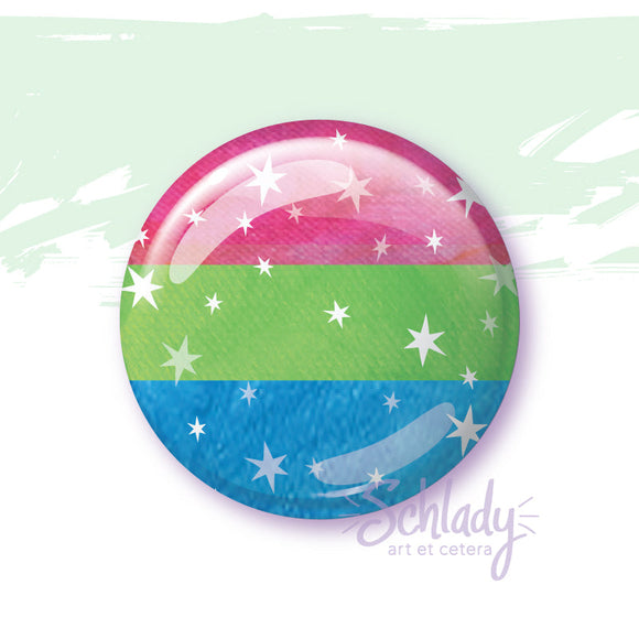 Starry Polysexual Pride Flag - Magnet