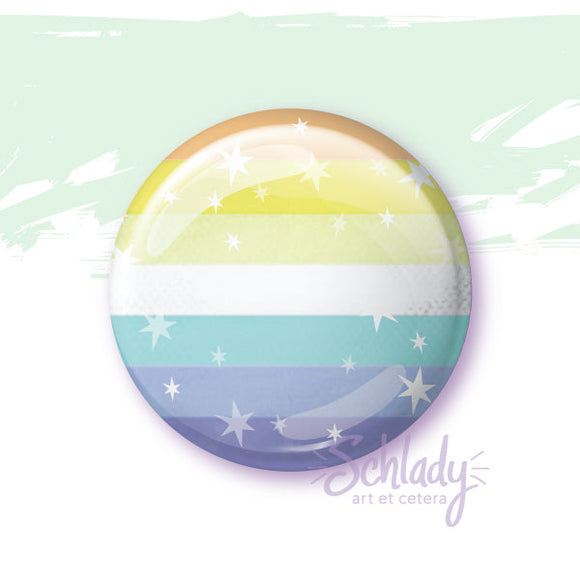 Starry Genderfaun Pride Flag - Magnet