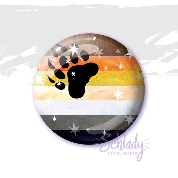 Starry Bear Pride Flag - Button Pin
