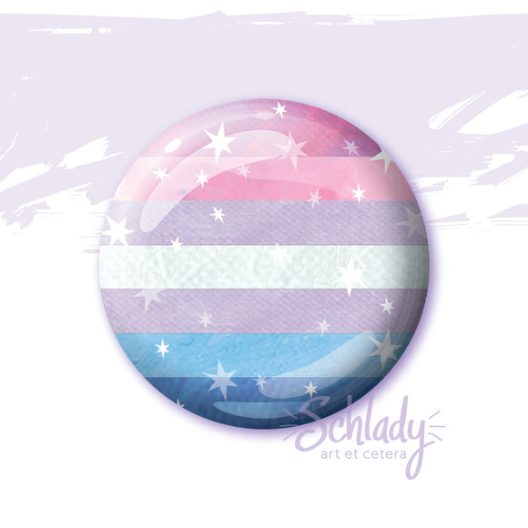 Starry Bigender Pride Flag - Magnet