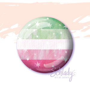 Starry Abrosexual Pride Flag - Button Pin
