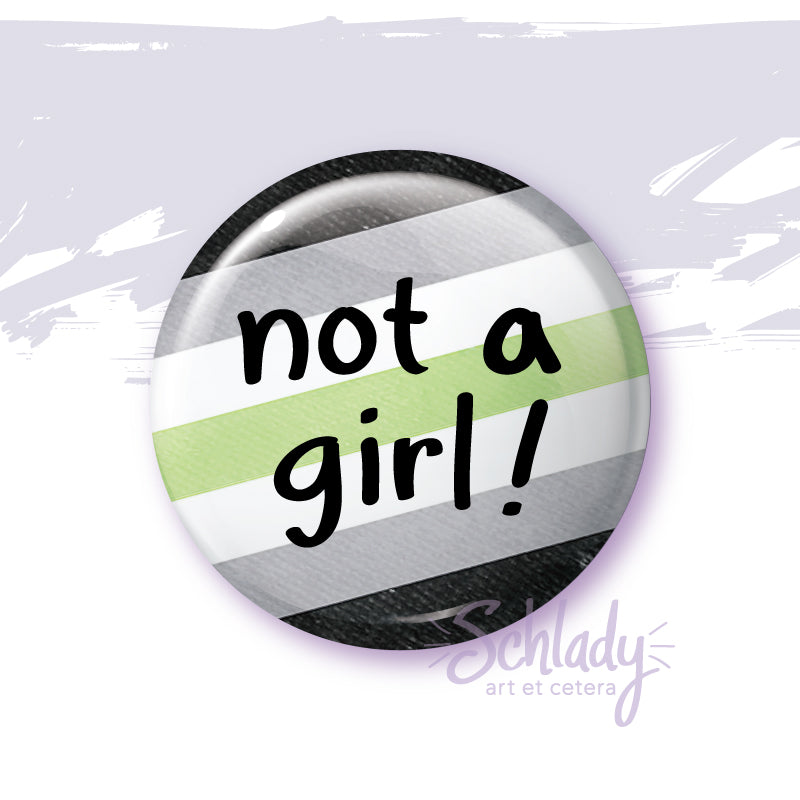 Not a Girl - Nonbinary Pride Magnet