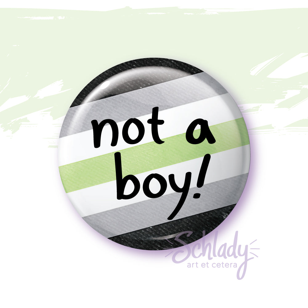 Not a Boy - Nonbinary Pride Magnet