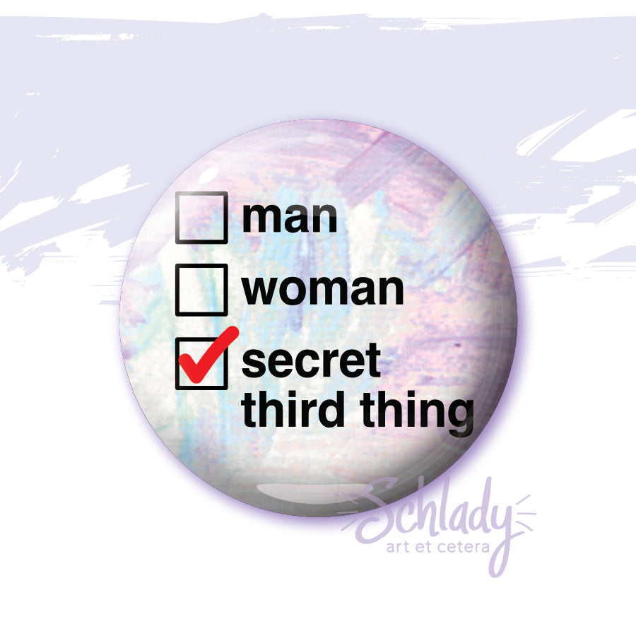 Secret Third Thing - Nonbinary Pride Magnet