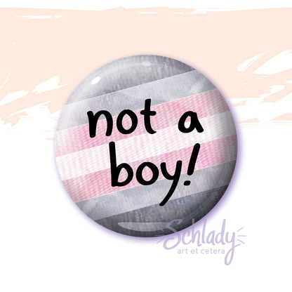 Not a Boy - Nonbinary Pride Magnet