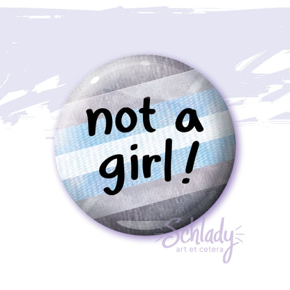 Not a Girl - Nonbinary Pride Magnet