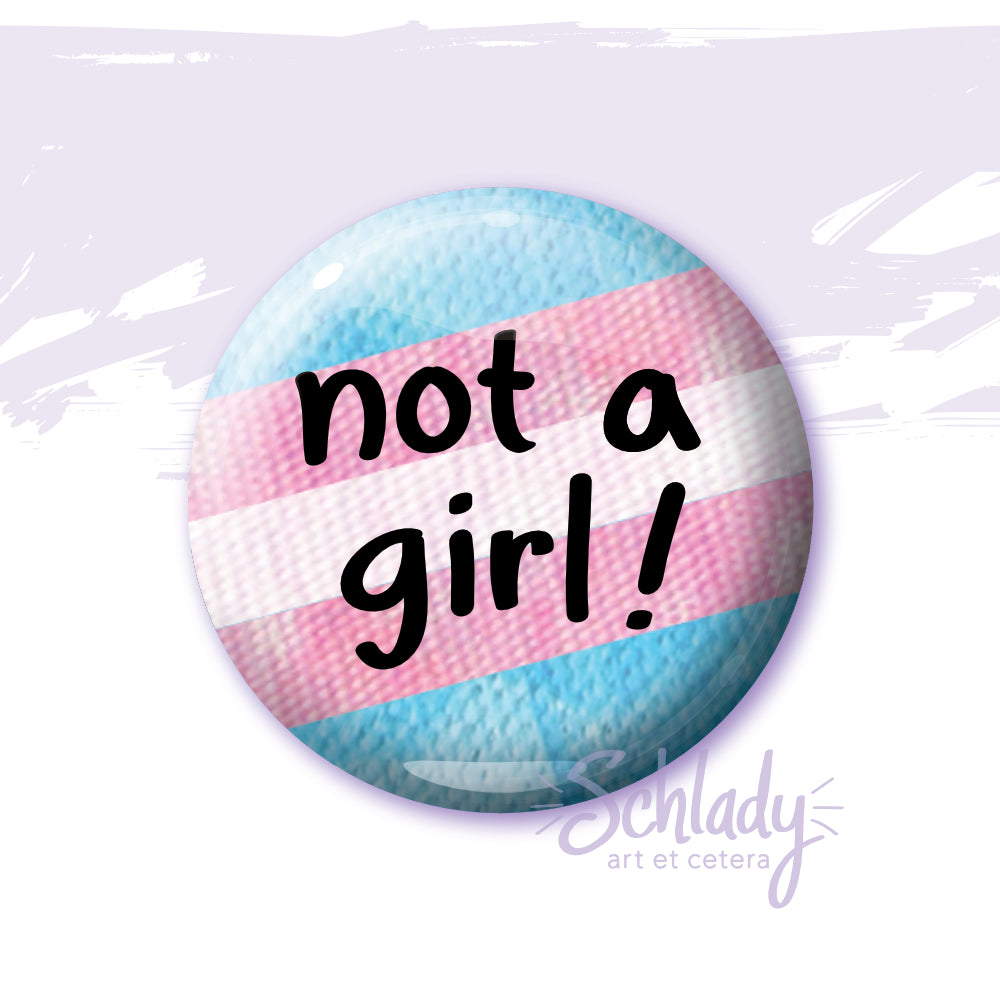 Not a Girl - Nonbinary Pride Magnet