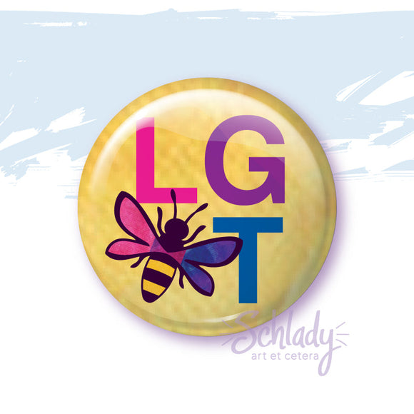 LG-Bee-T - Bi Pride Magnet