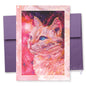 Magenta Wonder - Cat Art Notecard