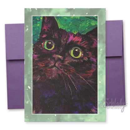 Look At My Son - Cat Art Notecard