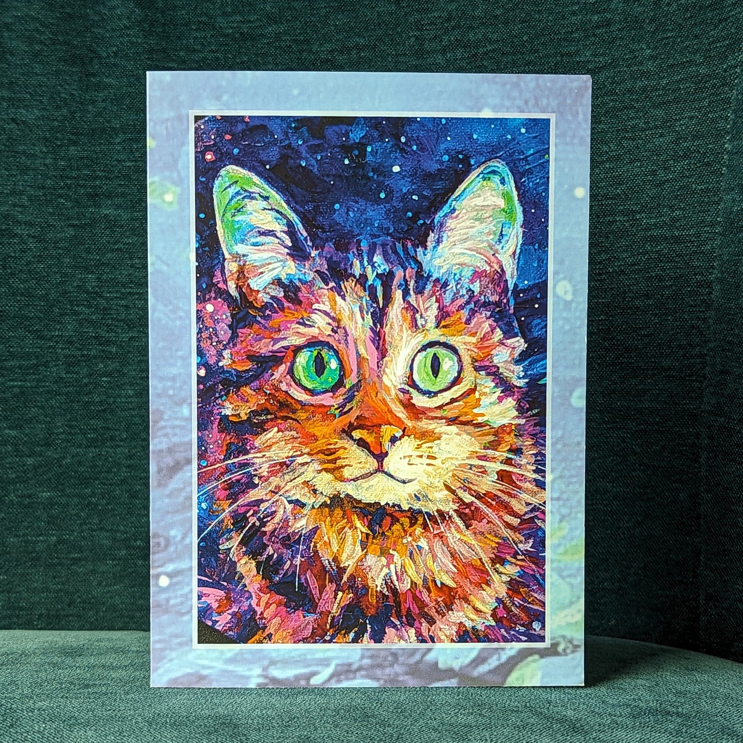 Miss Ma'am In Space - Cat Art Notecard