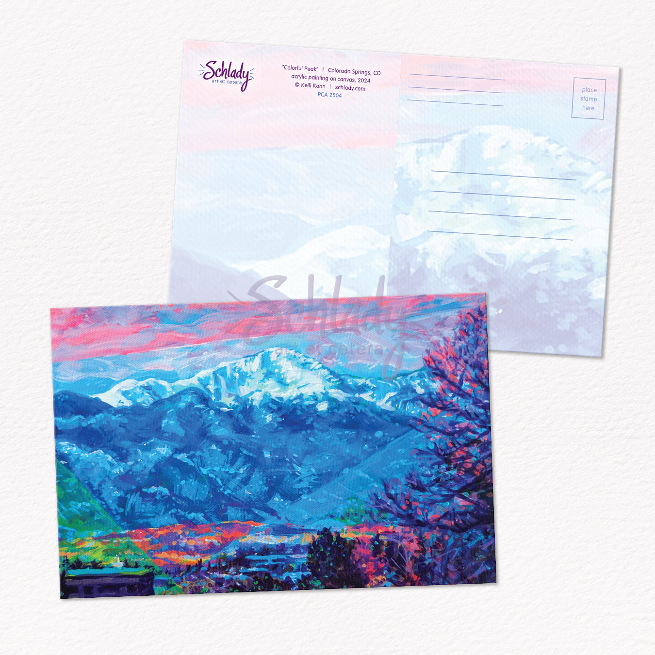 Colorful Peak - Postcard