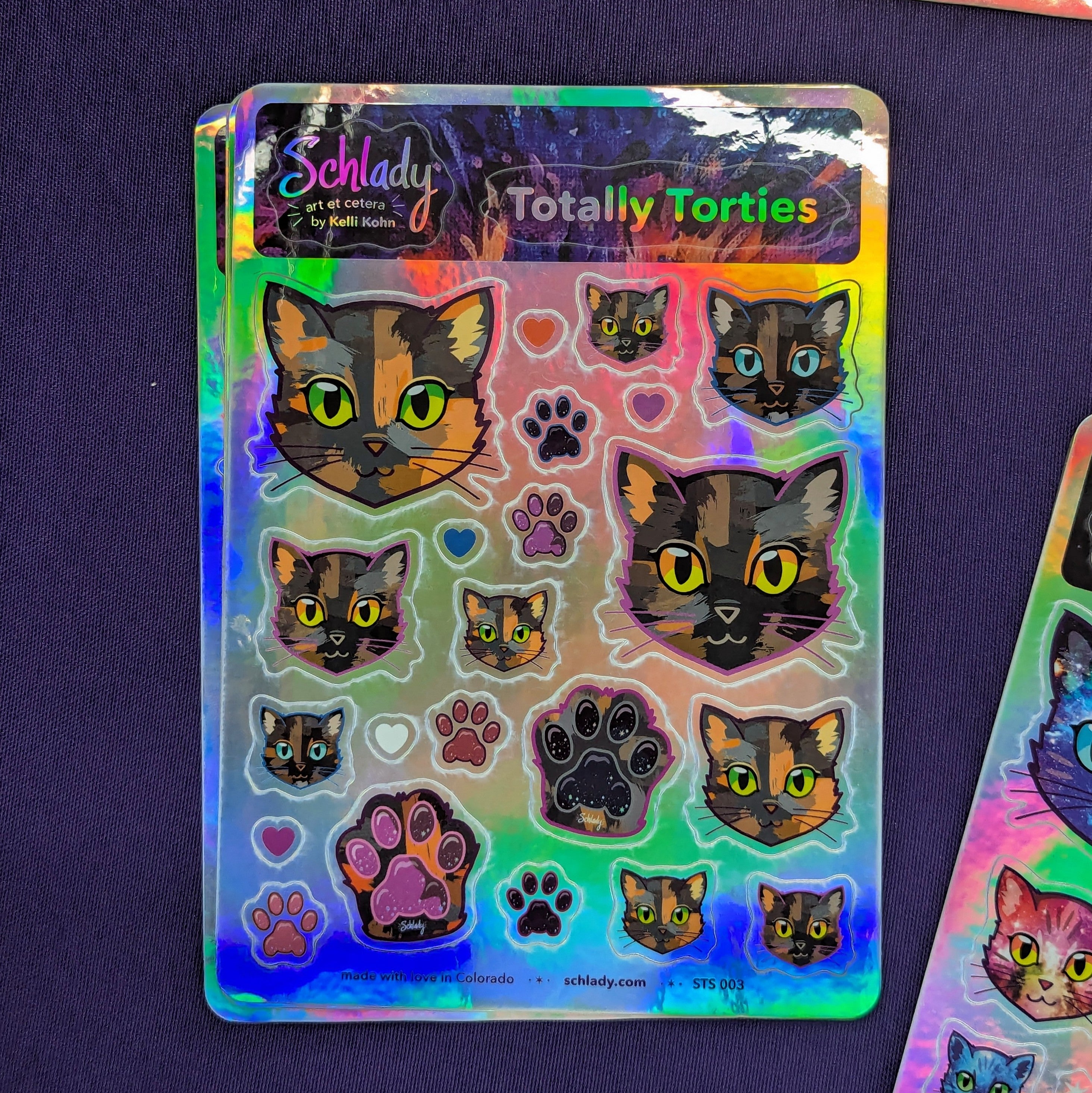 Totally Torties - Holographic Sticker Sheet