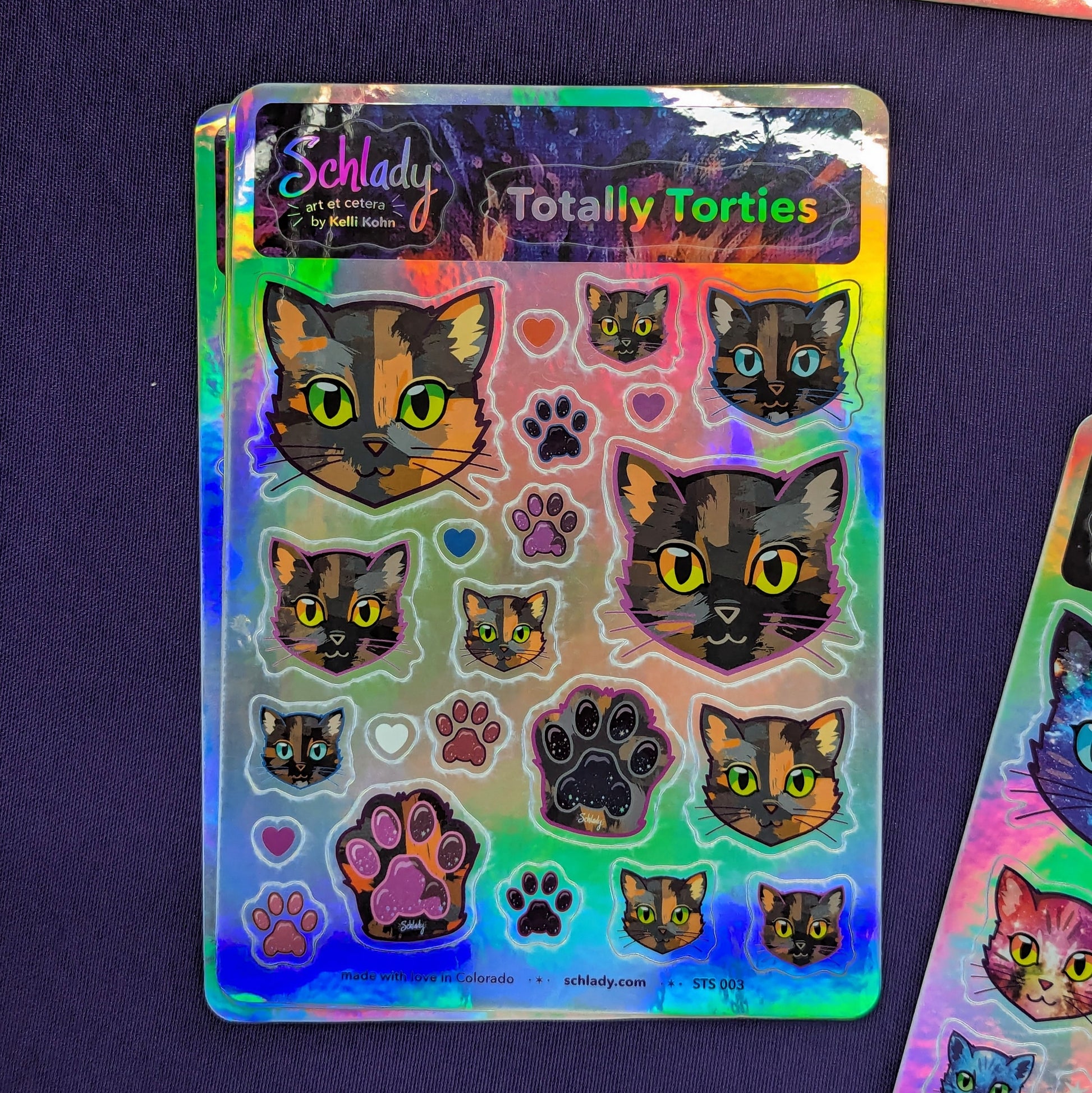 Totally Torties - Holographic Sticker Sheet
