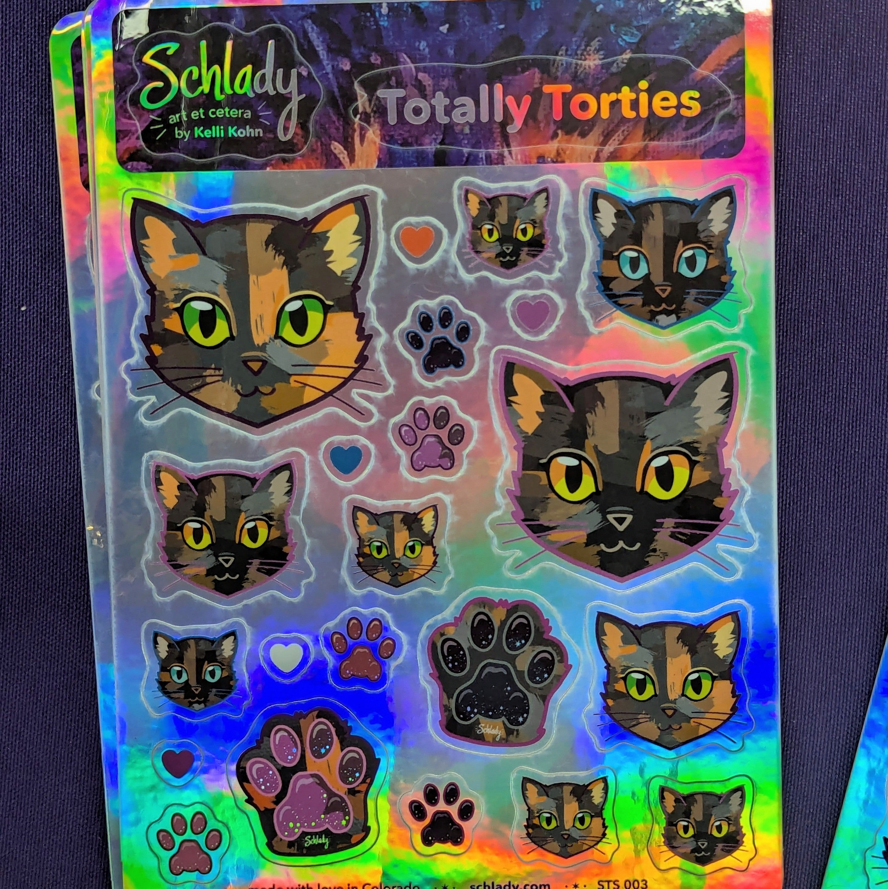Totally Torties - Holographic Sticker Sheet