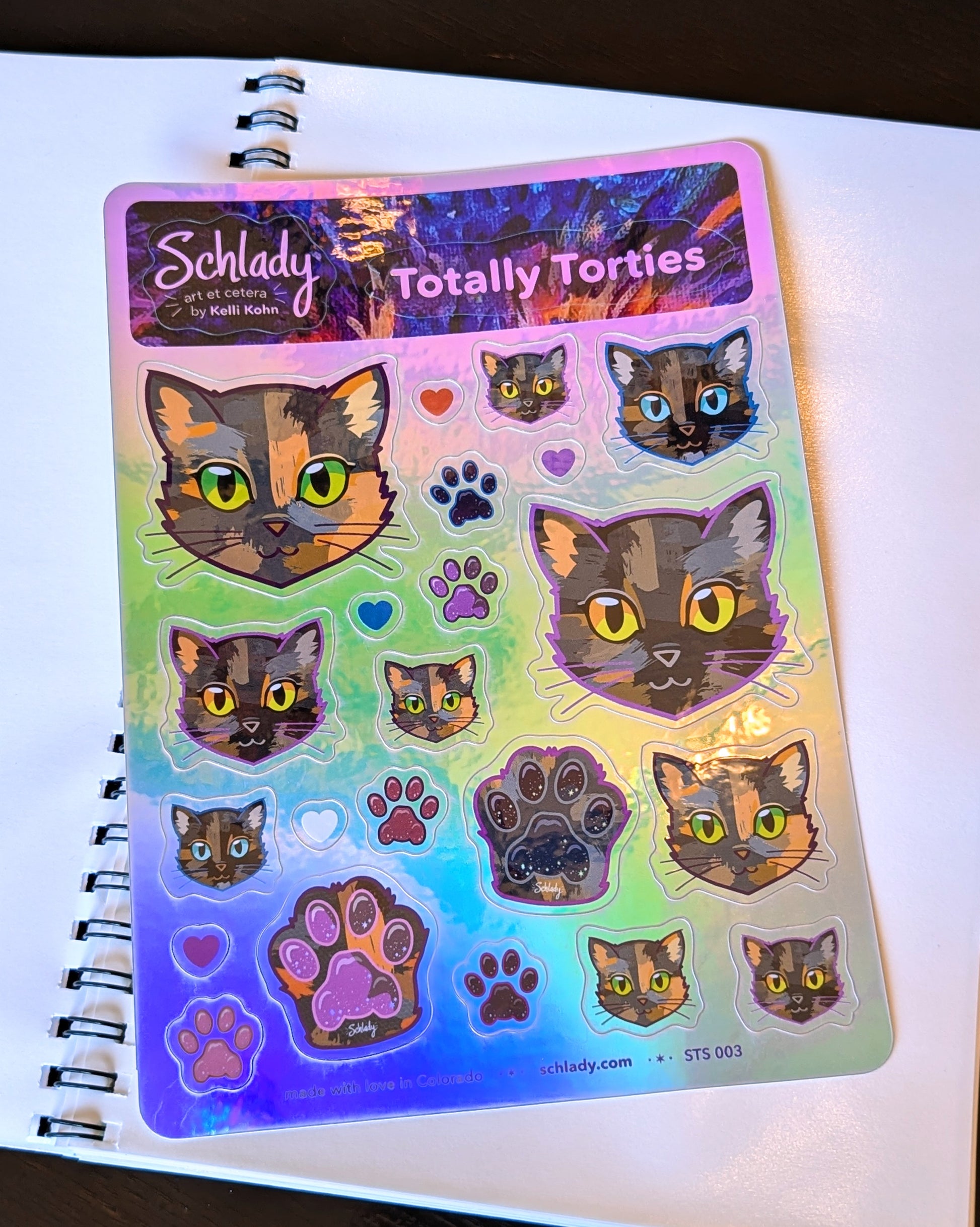 Totally Torties - Holographic Sticker Sheet