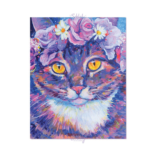 Holographic Art Print - "Flower Crown Oswin"