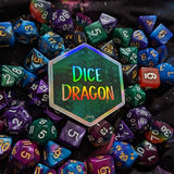 Dice Dragon - Holographic Hexagon Sticker
