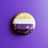 Starry Nonbinary Pride Flag - Magnet