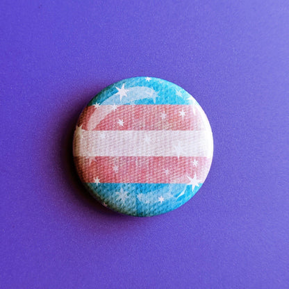 Starry Trans Pride Flag - Magnet