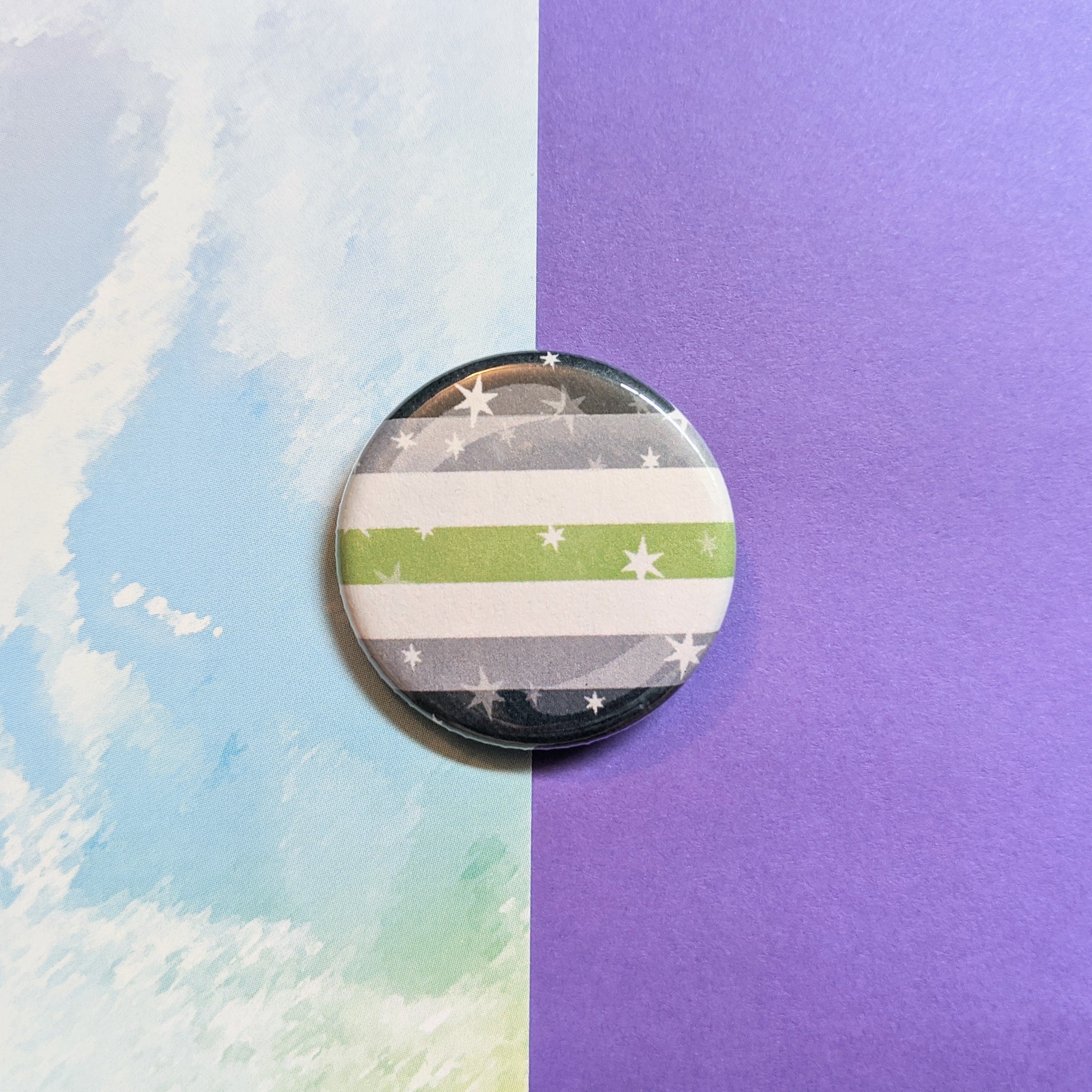 Starry Agender Pride Flag - Magnet
