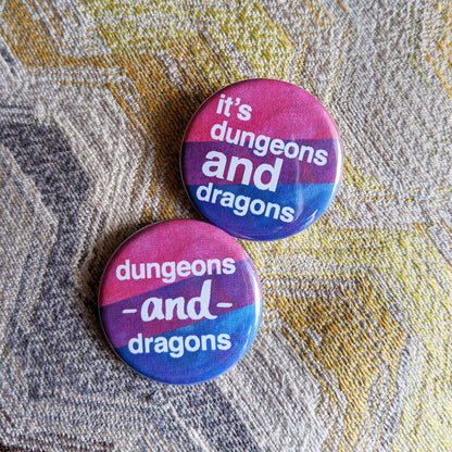 Dungeons AND Dragons - Bi Pride Magnet