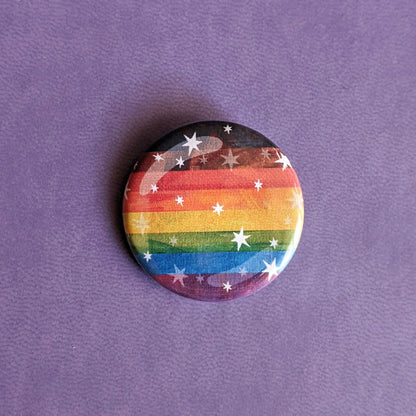 Starry Gay Pride Flag - Magnet