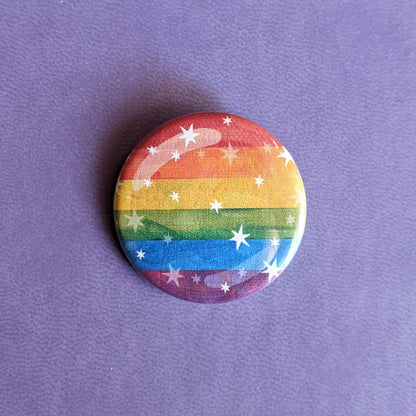 Starry Gay Pride Flag - Magnet