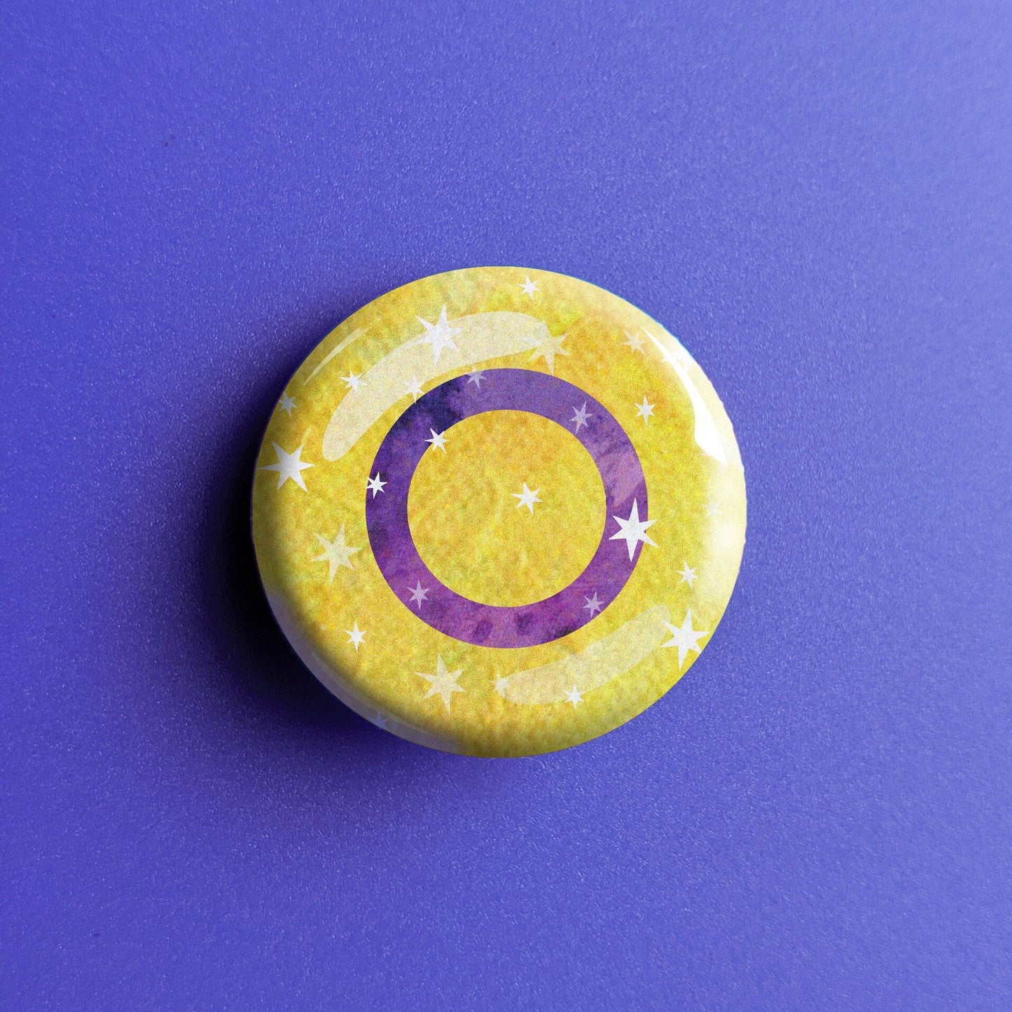 Starry Intersex Pride Flag - Magnet