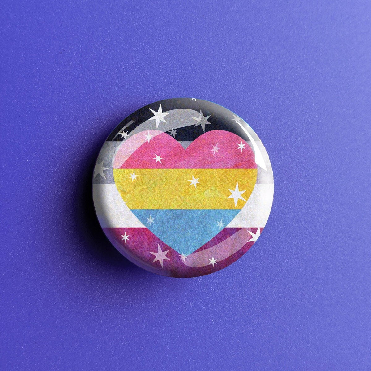 Starry Panromantic Ace Pride Flag - Magnet