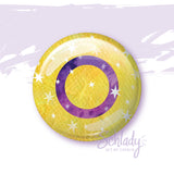 Starry Intersex Pride Flag - Button Pin