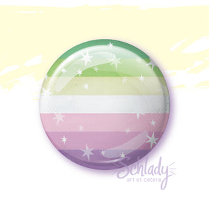 Starry Genderdoe Pride Flag - Button Pin