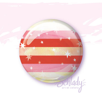 Starry Girlflux Pride Flag - Button Pin